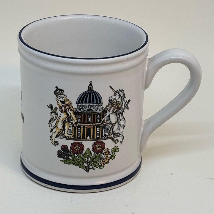Vintage DENBY Commemorative Mug Prince Charles & Lady Diana Spencer Marriage 1981