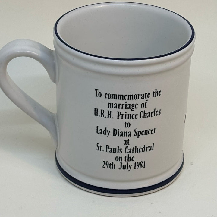 Vintage DENBY Commemorative Mug Prince Charles & Lady Diana Spencer Marriage 1981
