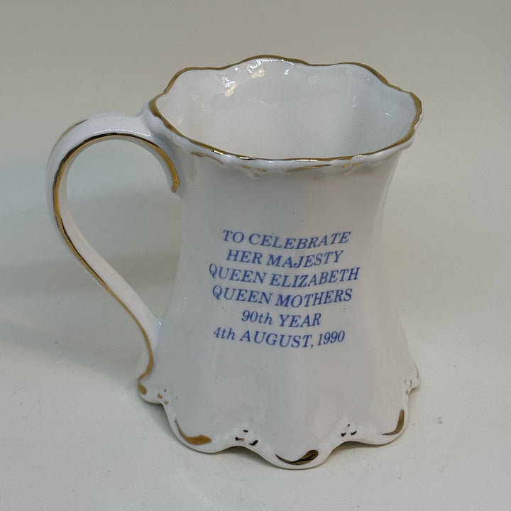 Vintage Commemorative Mug Queen Elizabeth the Queen Mother 90th Birthday 1990