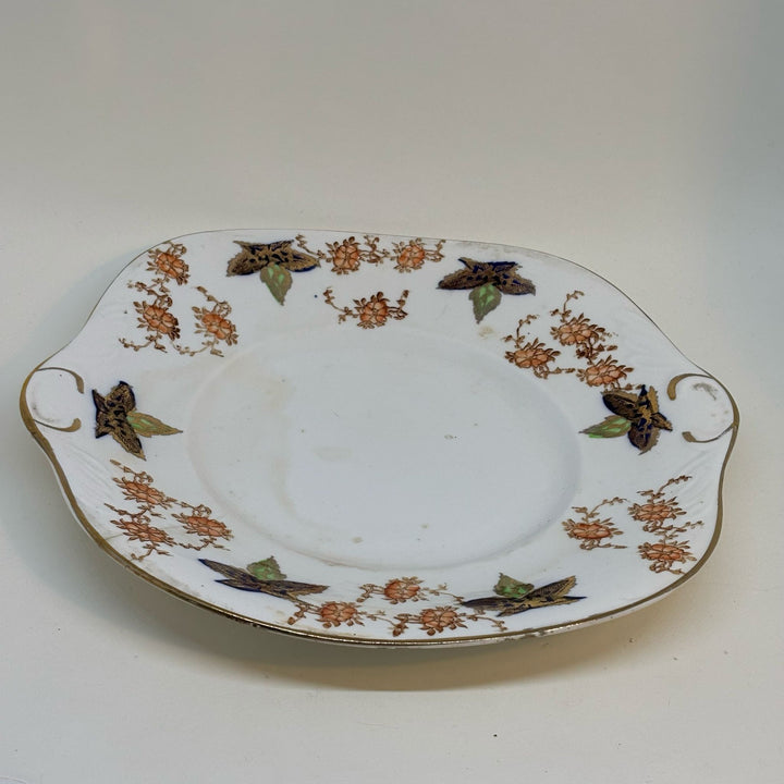 Vintage English Bone China Cake Serving Plate