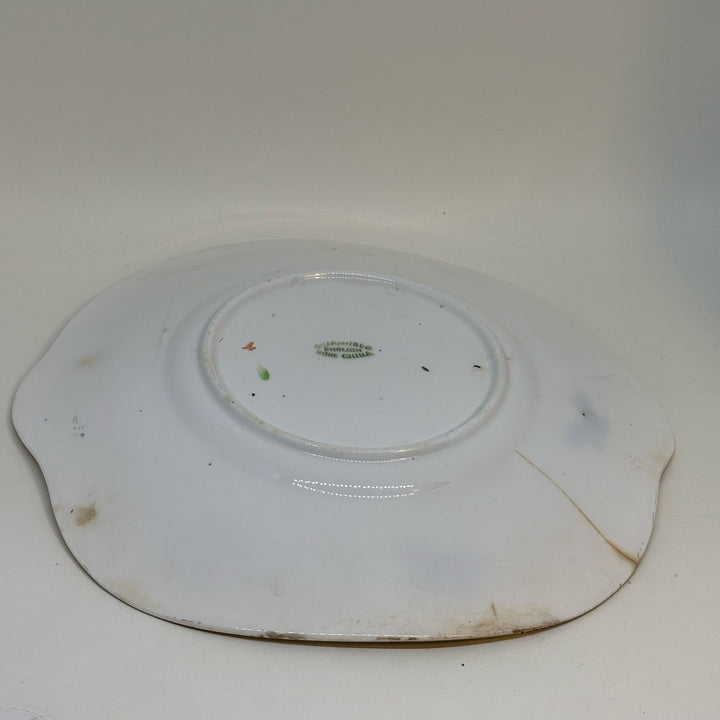 Vintage English Bone China Cake Serving Plate
