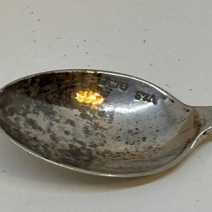 Antique Sterling Silver Spoon Souvenir of Padstow 1919