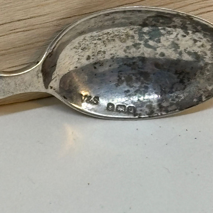 Antique Sterling Silver Spoon Souvenir of Padstow 1919