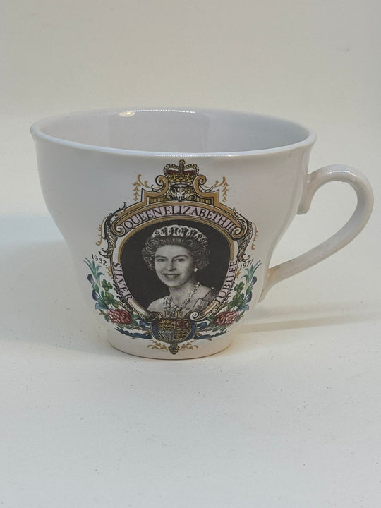 Vintage TAMS Commemorative Tea Cup Queen Elizabeth II Silver Jubilee 1977
