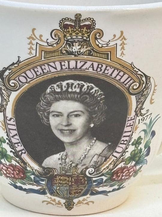Vintage TAMS Commemorative Tea Cup Queen Elizabeth II Silver Jubilee 1977
