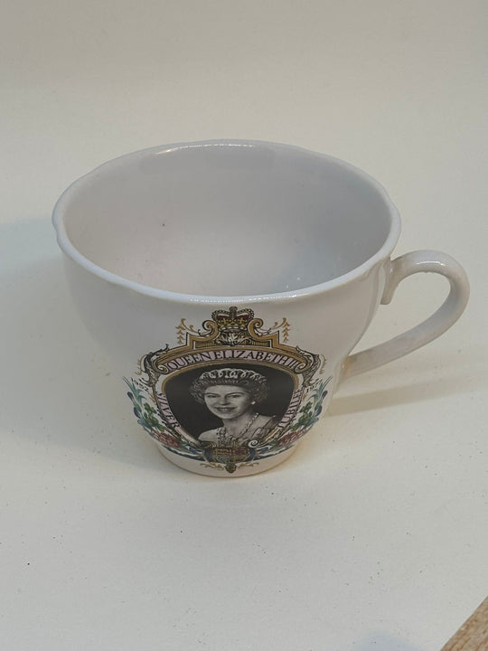 Vintage TAMS Commemorative Tea Cup Queen Elizabeth II Silver Jubilee 1977
