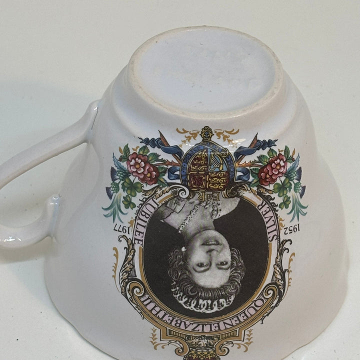 Vintage TAMS Commemorative Tea Cup Queen Elizabeth II Silver Jubilee 1977