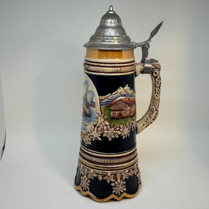 Vintage German Stein MAPSA Swiss Musical Movement Wonderful Copenhagen Tune