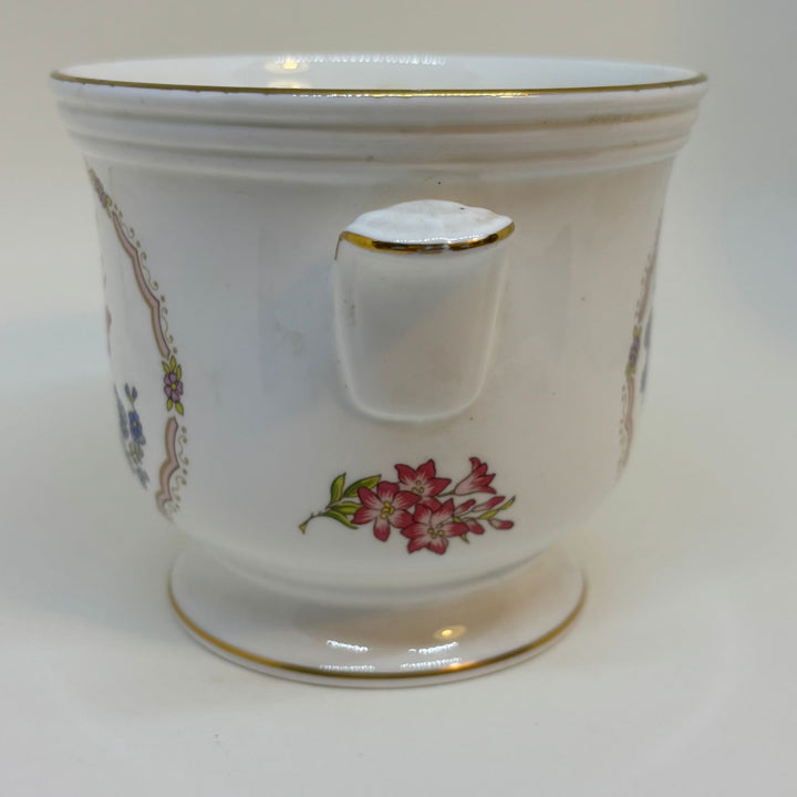 Crown Staffordshire Fine Bone China Cache Pot Vase Highgrove Pattern