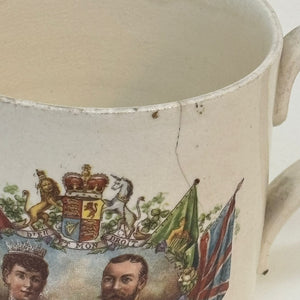 Antique Commemorative Mug King George V and Queen Mary Coronation 1911