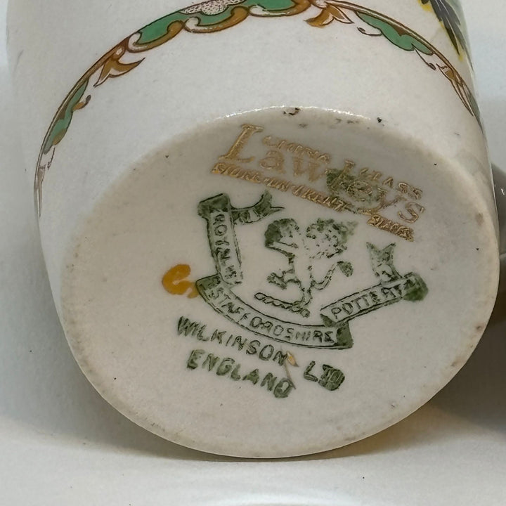 Pair of Vintage Royal Staffordshire Pottery Lawleys Coffee Cups