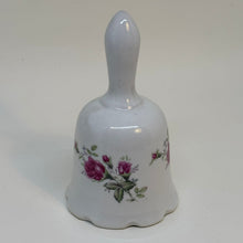 Load image into Gallery viewer, Vintage Ceramic Bell with Pink Rose Motif
