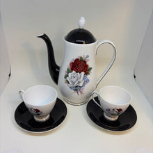 Load image into Gallery viewer, Vintage Queen Anne Teapot, 2 x Tea Cups and Saucers Set