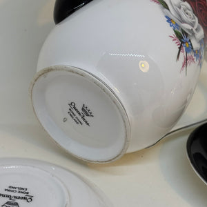 Vintage Queen Anne Teapot, 2 x Tea Cups and Saucers Set