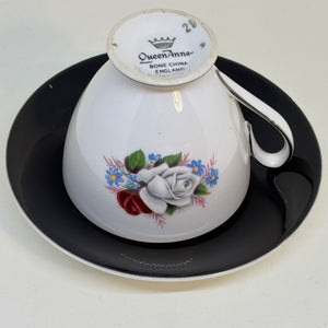 Vintage Queen Anne Tea Cup & Saucer Set
