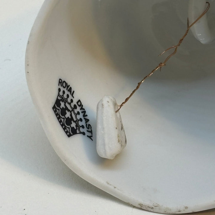 Vintage Ceramic Bell Chinese Style Cart Motif by Royal Dynasty