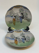 Load image into Gallery viewer, Pair of Small Vintage Japanese Saucers Handpainted