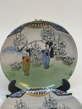 Load image into Gallery viewer, Pair of Small Vintage Japanese Saucers Handpainted