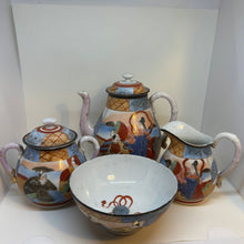Load image into Gallery viewer, Vintage Handpainted Japanese 4 Piece Tea Set