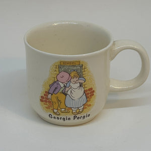 Vintage Poole Pottery Child’s Mug Georgie Porgie Wee Willie Winkie