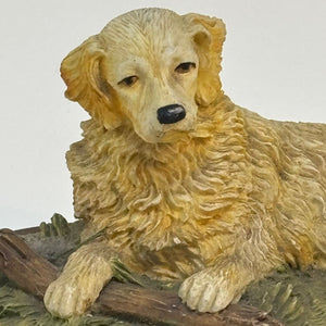 Vintage Golden Retriever Figurine Ornament by Leonardo