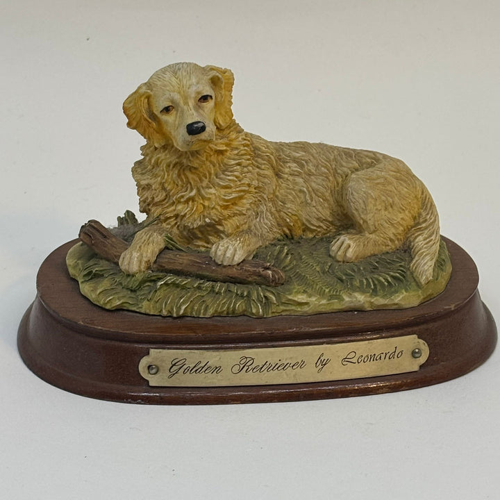 Vintage Golden Retriever Figurine Ornament by Leonardo