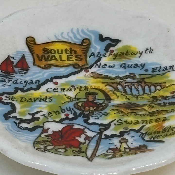 Miniature Decorative Plate Souvenir of South Wales