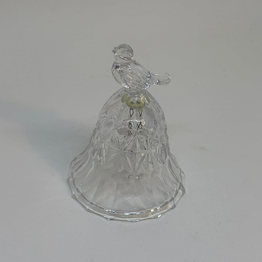 Vintage Moulded Glass Bird Decorative Bell