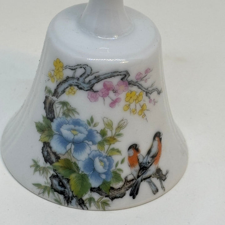 Vintage Fine Bone China Bell Birds & Flowers