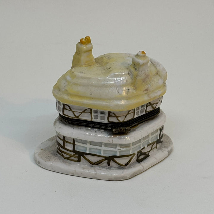Vintage Cottage Ceramic Trinket Box