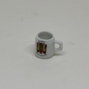 Vintage Crested Ware TANKARD Souvenir of BELGIUM