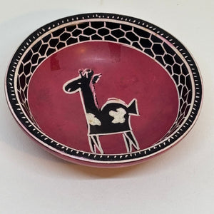 Handmade Andean Style Llama Trinket Dish