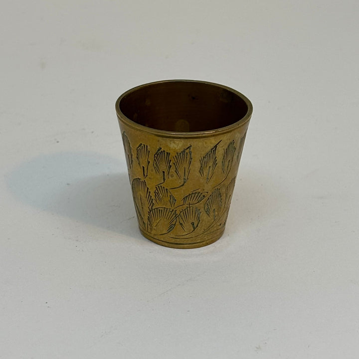 Miniature Vintage Handworked Indian Brass Cup