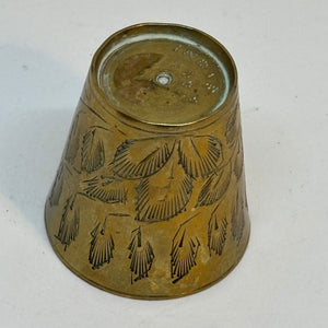 Miniature Vintage Handworked Indian Brass Cup