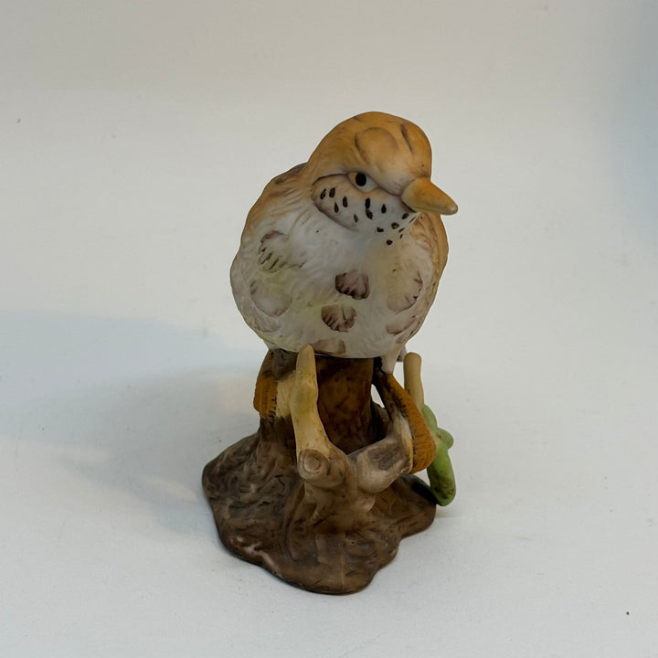 Vintage Hand Painted Mistle Thrush Bird Model Figurine