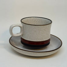 Load image into Gallery viewer, Vintage Denby Potter's Wheel Red Rust Cup &amp; Saucer