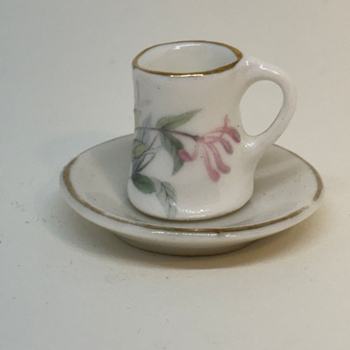 Vintage Miniature Mug & Saucer Fine Bone China