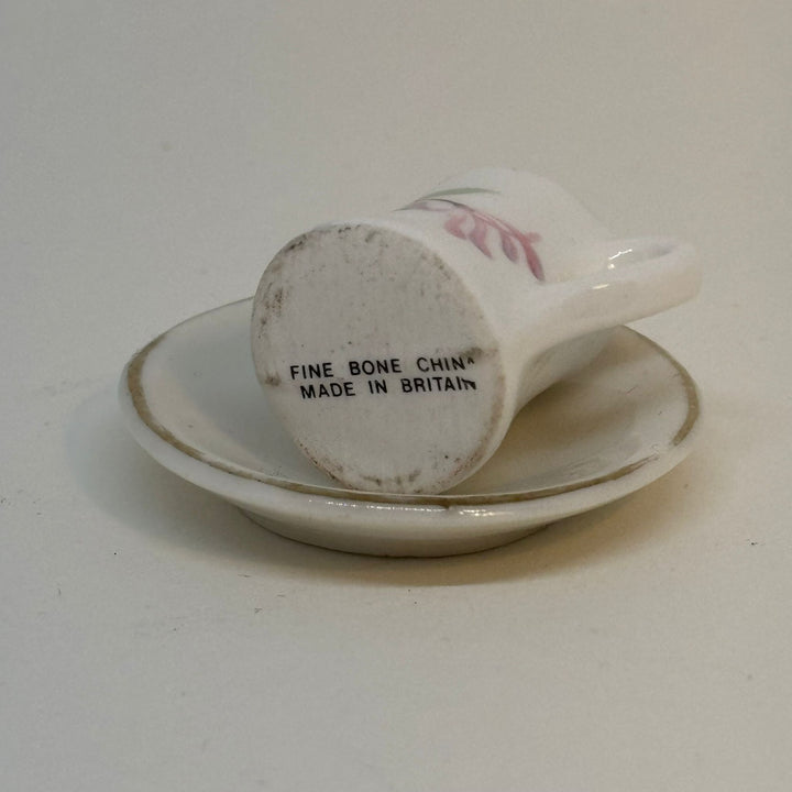 Vintage Miniature Mug & Saucer Fine Bone China