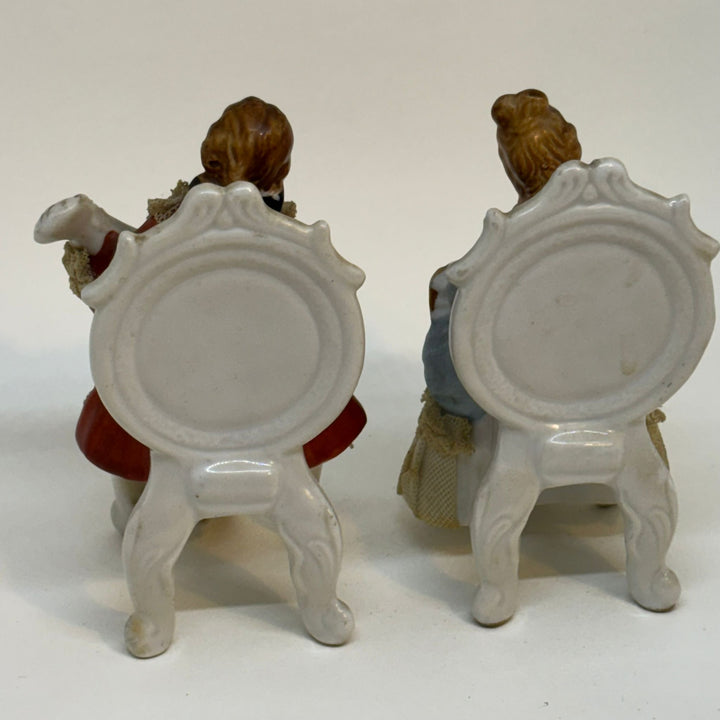 Pair of Vintage Musician Rococo Figurines