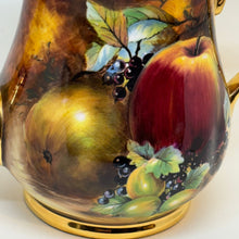 Load image into Gallery viewer, Gold Painted Lidded Fruit Teapot Evesham by Lime House Studio