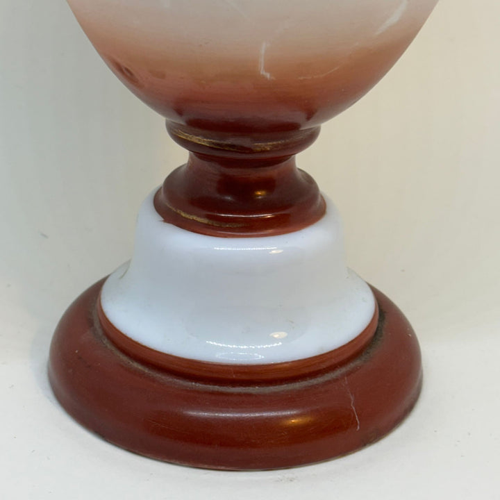 Delicate Eggshell Porcelain Vintage Hand Painted Vase