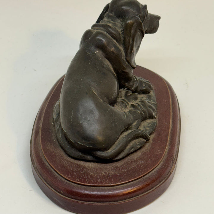 Vintage Anglebury Crafts Bassett Hound Paperweight