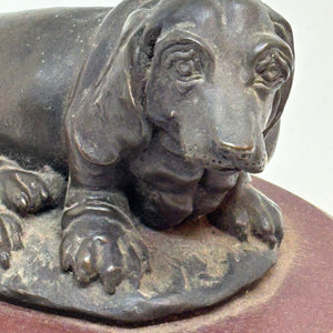 Vintage Anglebury Crafts Bassett Hound Paperweight