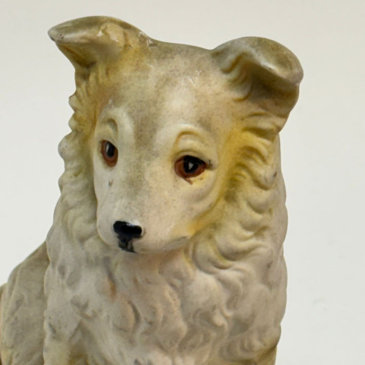 Vintage Hand Painted Collie Dog Figurine