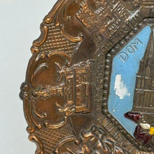 Load image into Gallery viewer, Vintage German Brass Wall Plate Cologne Cathedral (Kölner Dom)