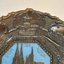 Load image into Gallery viewer, Vintage German Brass Wall Plate Cologne Cathedral (Kölner Dom)