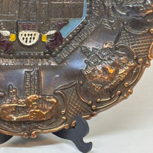 Load image into Gallery viewer, Vintage German Brass Wall Plate Cologne Cathedral (Kölner Dom)