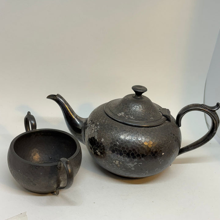 Pewter Teapot & Sugar Bowl Set The Alexander Clark Company