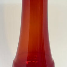 Load image into Gallery viewer, Vintage Red Orange Blown Glass Vase