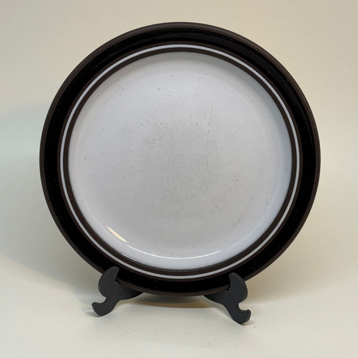 Vintage HORNSEA Contrast Brown & White Dessert or Tea Plate